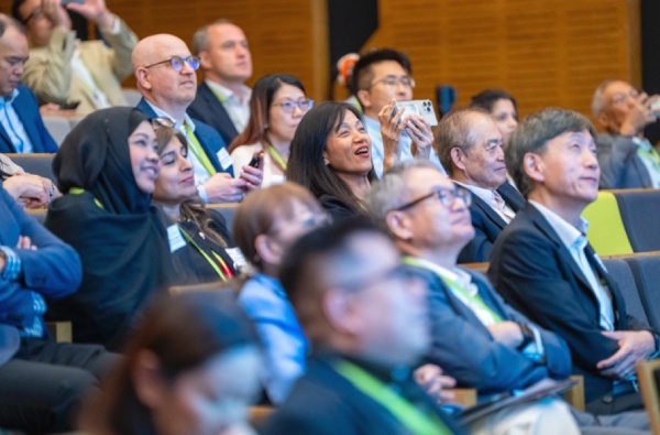 People attending a conference
